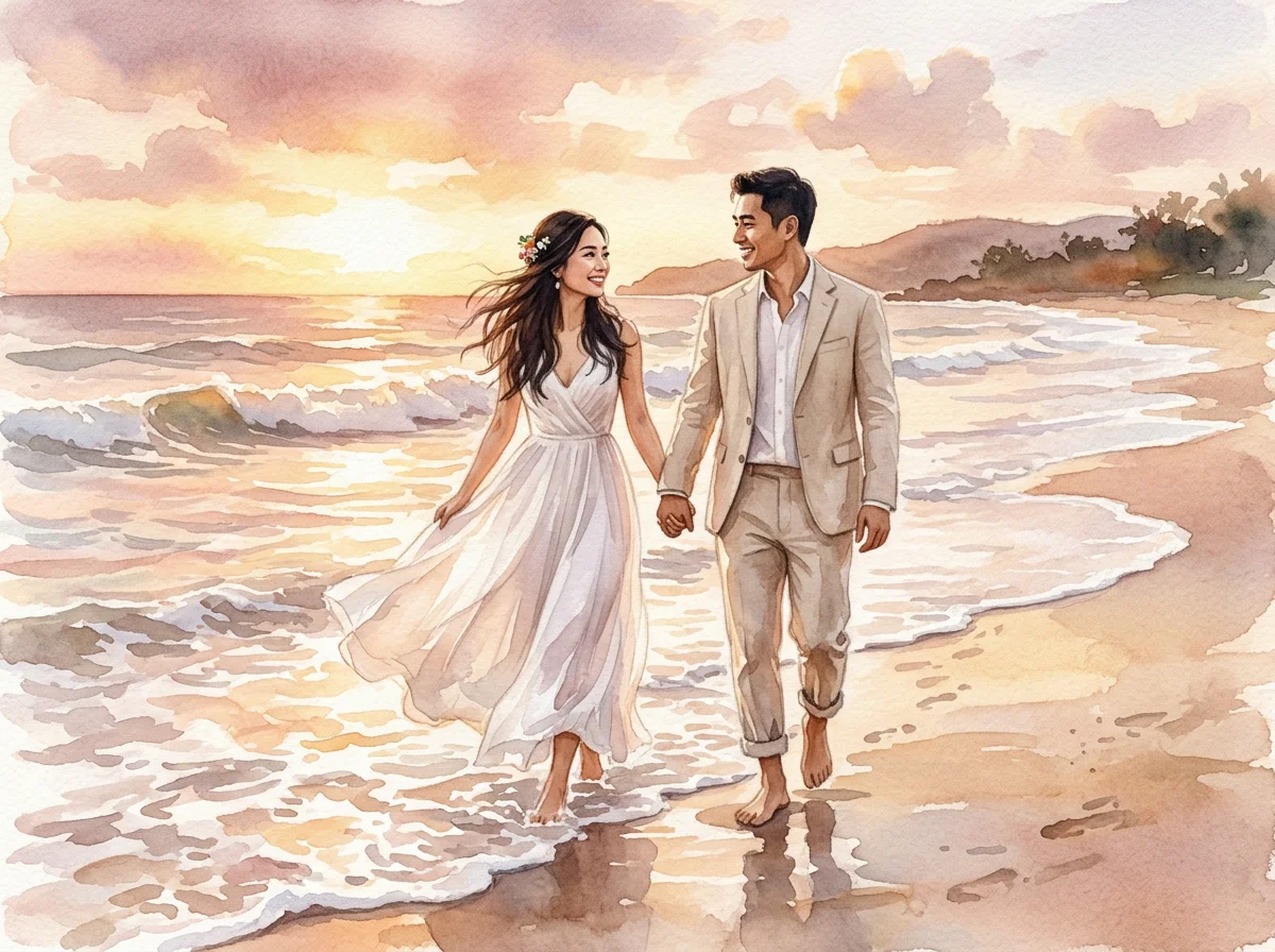 海灘漫步